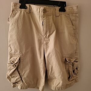 Boys polo khaki chino shorts